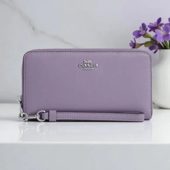 Coach | Bags | Coach Long Zip Around Wallet Silverlight Violet